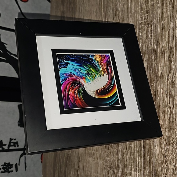 Colorful Art Watercolor Oil‎ Painting Framed Art Print - Picture 11 of 11